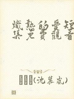 炽热的爱短剧全集免费观看