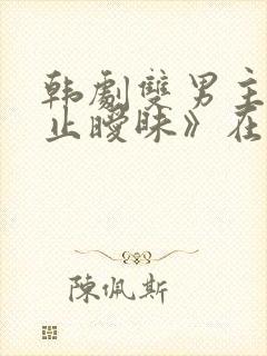 韩剧双男主《不止暧昧》在线播放