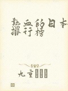 热血的日本动漫排行榜