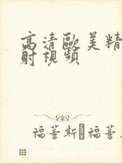 高清欧美精品内射视频