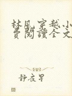林风穿越小说免费阅读全文封面