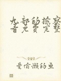 九部的检察官观看免费完整版