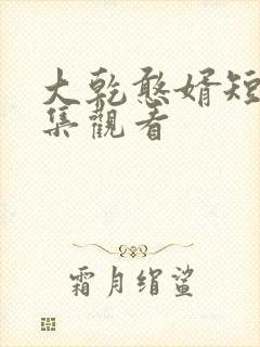 大乾憨婿短剧全集观看封面