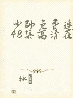 少帅免费连续剧48集高清在线观看