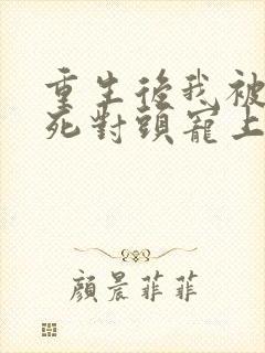 重生后我被渣男死对头宠上天封面