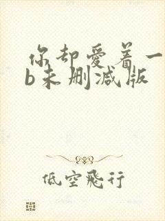 你却爱着一个sb未删减版封面