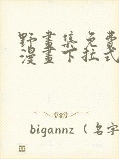 野画集免费观看漫画下拉式