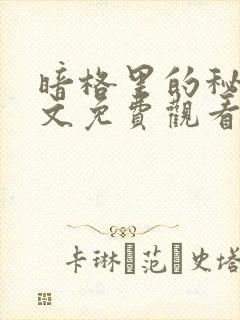 暗格里的秘密全文免费观看