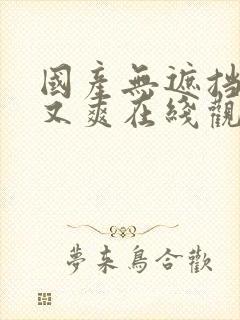 国产无遮挡又黄又爽在线观看