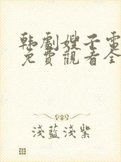 韩剧嫂子电视剧免费观看全集剧情封面