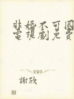 非婚不可国语版电视剧免费观看