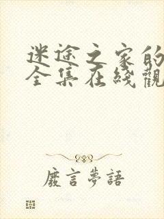 迷途之家的姐姐全集在线观看