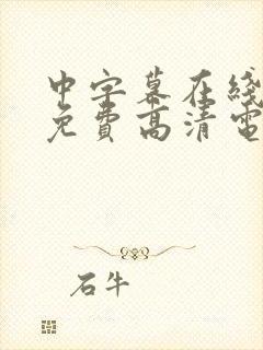 中字幕在线观看免费高清电视剧网站