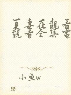 夏妻在观看免费观看全集电视剧封面