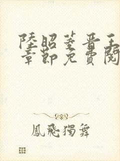 陆昭菱晋王最新章节免费阅读