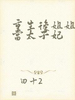 重生后姐姐替我当太子妃