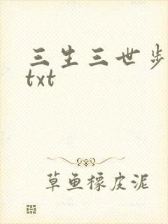 三生三世步生莲txt封面