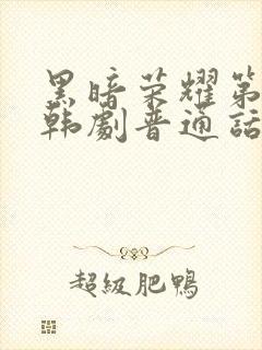 黑暗荣耀第二季韩剧普通话版全集