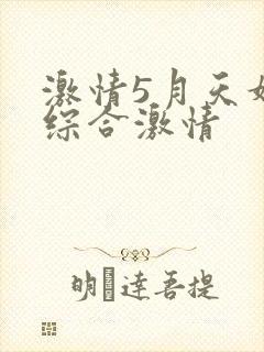 激情5月天婷婷综合激情