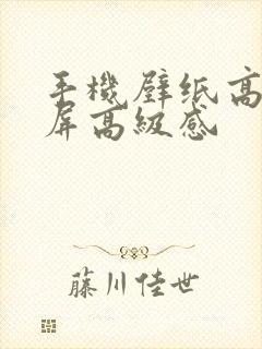 手机壁纸高清全屏高级感