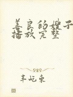 善良的嫂子高清播放完整封面