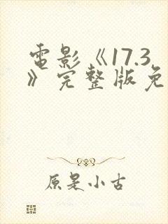 电影《17.3》完整版免费观看国语封面