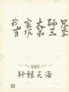 我家大师兄脑子有坑第三季动漫免费