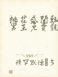 桃花盛开韩剧双男主免费观看