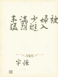 丰满少妇被猛男猛烈进入