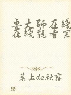 鲁大师在线高清在线观看完整版