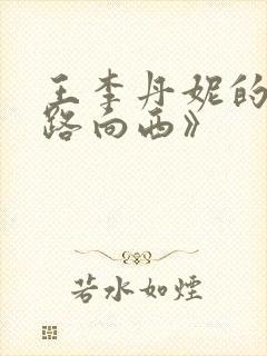 王李丹妮的《一路向西》封面