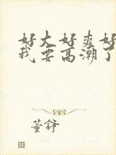 好大好爽好舒服我要高潮了