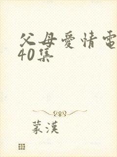 父母爱情电视剧40集