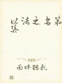 以法之名第36集封面