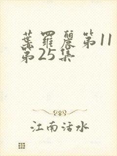 叶罗丽第11季第25集