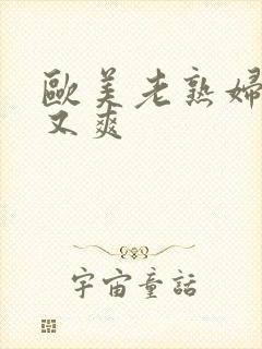 欧美老熟妇又大又爽