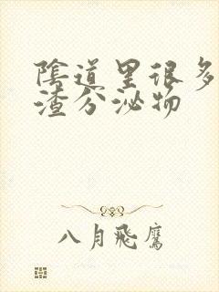 阴道里很多豆腐渣分泌物