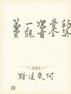 第一次爱的人免费观看全集完整版短剧