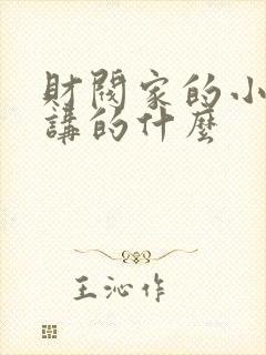 财阀家的小儿子讲的什么