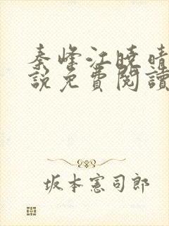 秦峰江晓晴的小说免费阅读最新章