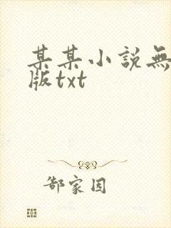 某某小说无删减版txt