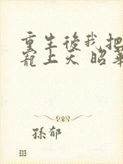 重生后我把夫君宠上天 昭华