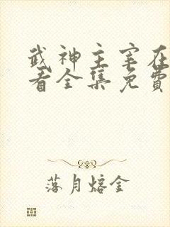 武神主宰在线观看全集免费高清