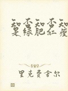 知否知否知否应是绿肥红瘦原著