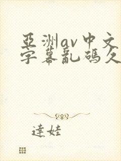 亚洲av中文字字幕乱码久久