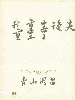 我重生后夫君也重生了