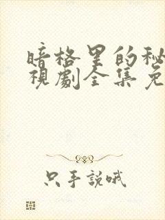 暗格里的秘密电视剧全集免费看