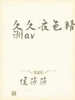 久久夜色精品亚洲av