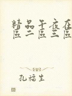 精品午夜在线一区二区三区