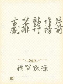 古装动作片电视剧排行榜前十名